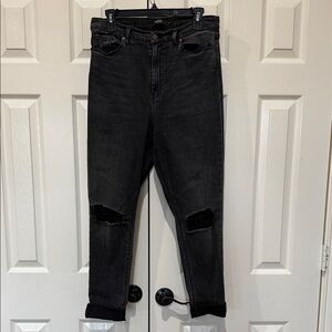 Hudson Jeans Black Distressed Skinny Jeans